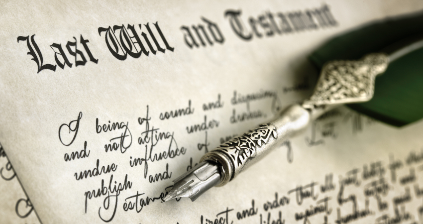 Signing Last Will and Testament