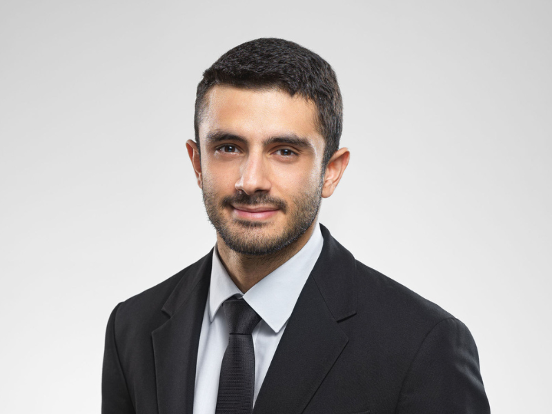 Neofytos Makris Harneys front portrait image on a grey background